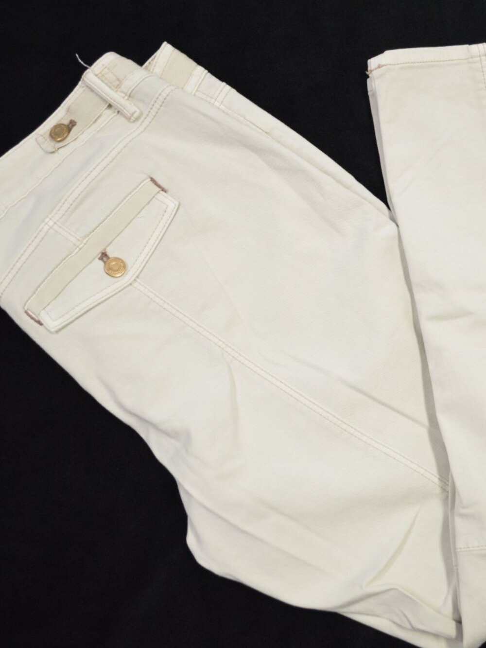 Women’s White House Black Market Straight Crop Pants Size 10 White
